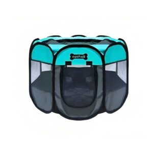 Nunbell vastagított hordozható kisállat kennel-kicsi - Zöld