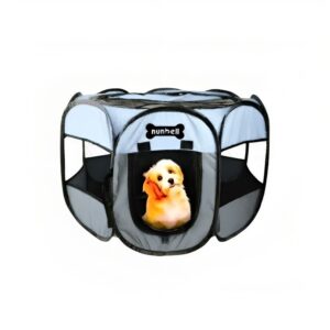 Nunbell vastagított hordozható kisállat kennel-kicsi - Halványkék