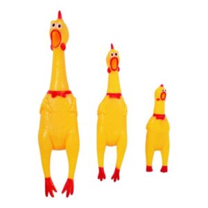 Sikoltozó gumicsirke-kutyajáték - M