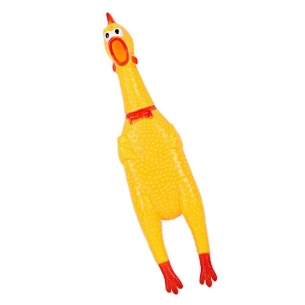 Sikoltozó gumicsirke-kutyajáték - L