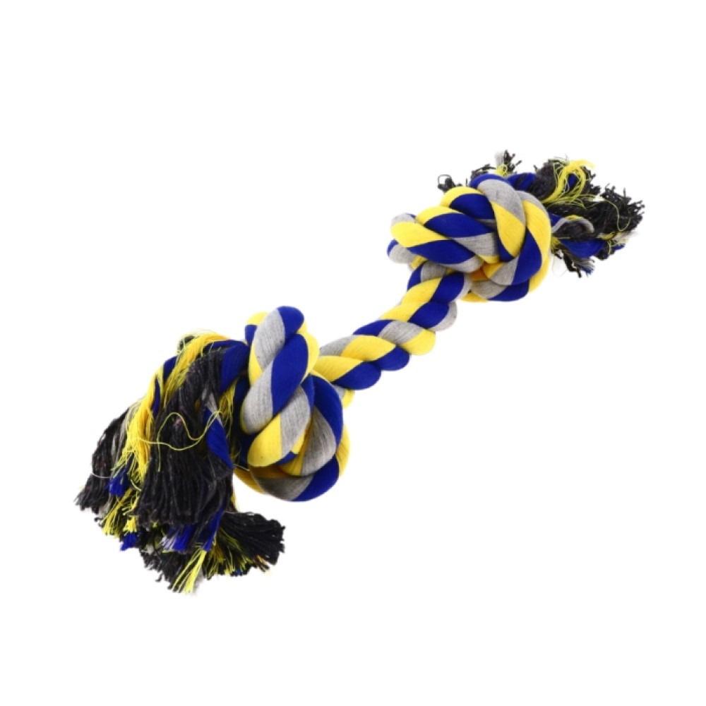 Nunbell két csomós kutyajáték kötél - S