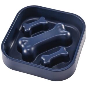 Csontos habzsolásgátló tál - Kék