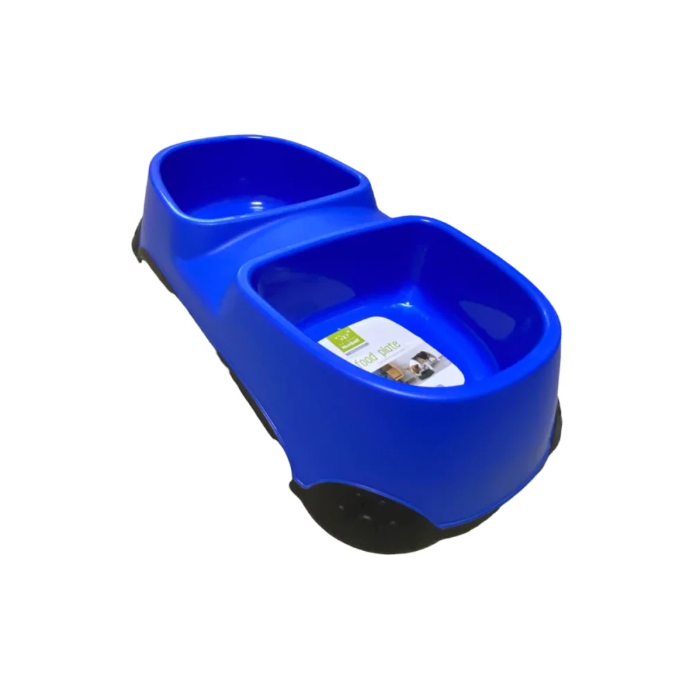 Nunbell dupla etetőtál-nagy - Kék