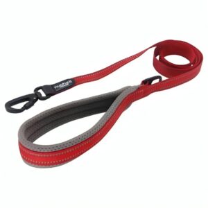 Kisállat kézipóráz robbanásbiztos kanabinerrel-nagy - Piros