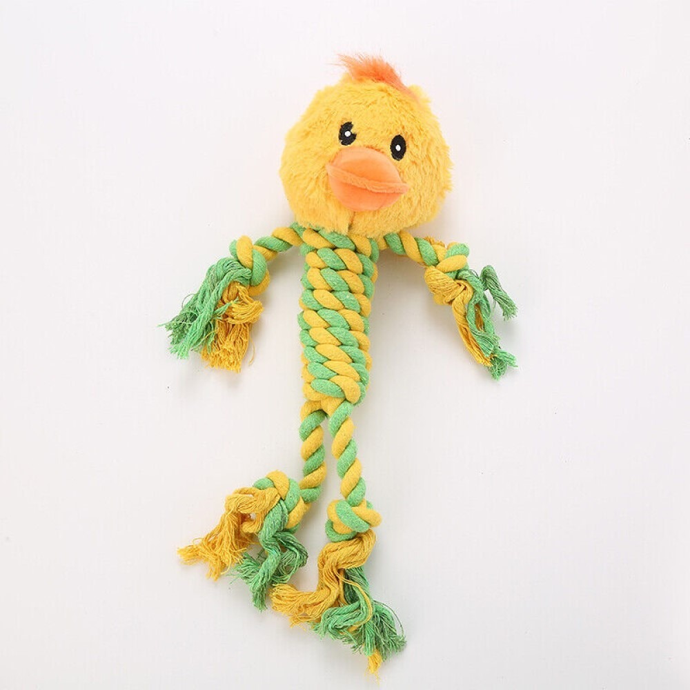 Rágható plüss kötél játék kutyáknak-Állatkák - Kacsa