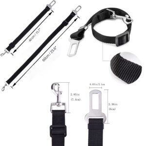 Kisállat biztonsági öv járművekbe-nagy - Fekete