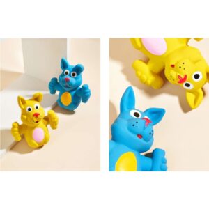 Kisállat csipogó latex nyúl - Sárga