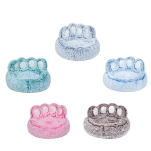 Mancsnyom alakú szőrmés fekhely - 70cm - Barna