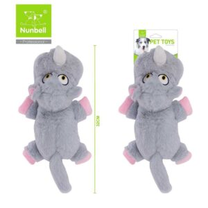 Élethű plüss játék kutyáknak- Nagyszájú Orrszarvú
