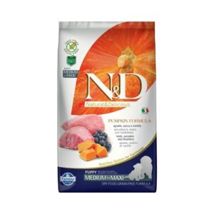 N&D Dog Grain Free bárány & áfonya sütőtökkel puppy medium/maxi 2
