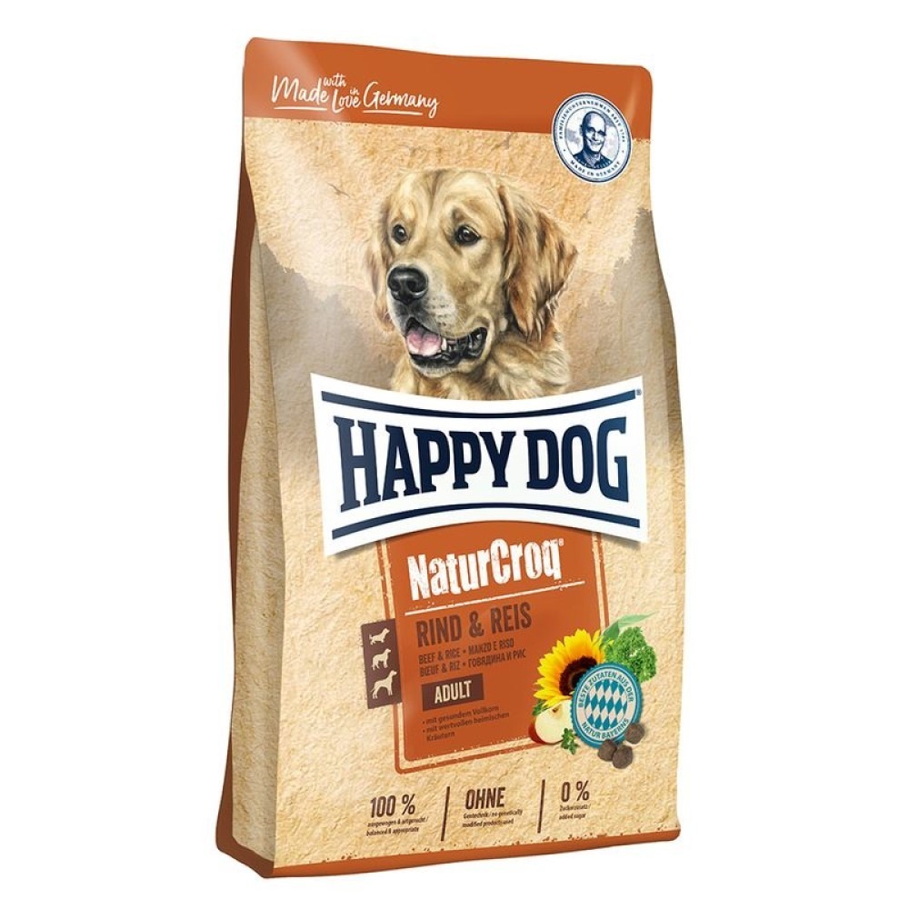 Happy Dog NaturCroq Rind & Reis-1kg