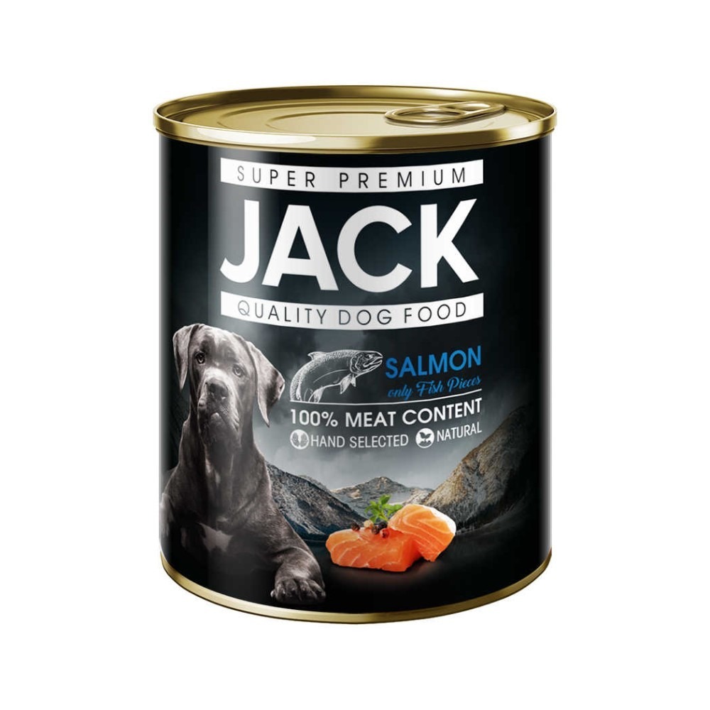 Jack Szuperpremium Kutya Konzerv 100% lazac 800g