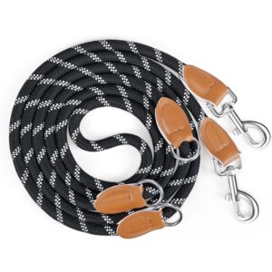 Multifunkcionális Kutya Kiképző Póráz-L - Fekete