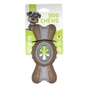 Kutya jutifalatos rágócsont játék marha ízben - Szürke