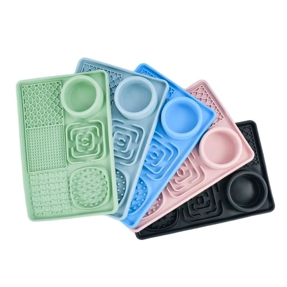 Prémium Kisállat Evéslassító Nyalószőnyeg – 6 az 1-ben Dizájn