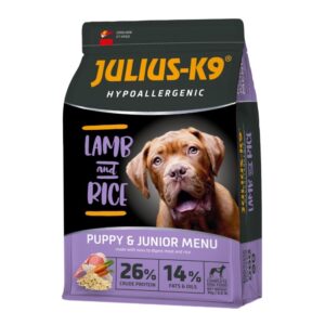 Julius-K9 Puppy & Junior Hypoallergenic Lamb & Rice – 12 kg