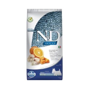 N&D Dog Ocean tőkehal & narancs és sütőtök adult mini 7kg