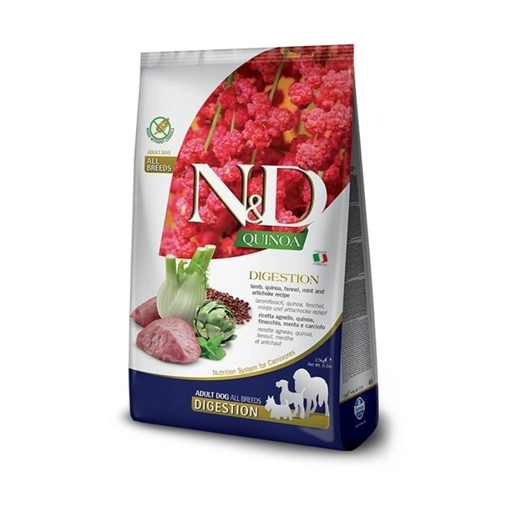 N&D Quinoa Dog Digestion bárány medium/maxi 7kg