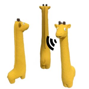 Csipogó latex játék kutyák részére – Zsiráf