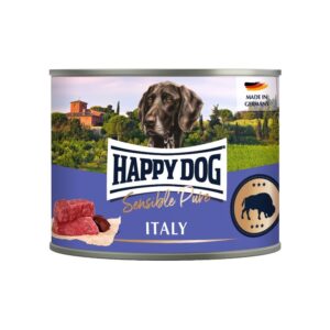 Happy Dog Sensible Pur Italy -Bivalyhúsos Konzerv 200g - 6x200g