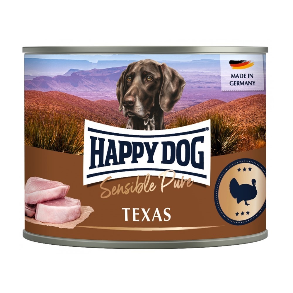 Happy Dog Sensible Pure Texas- Pulykahúsos Konzerv 200g - 6x200g