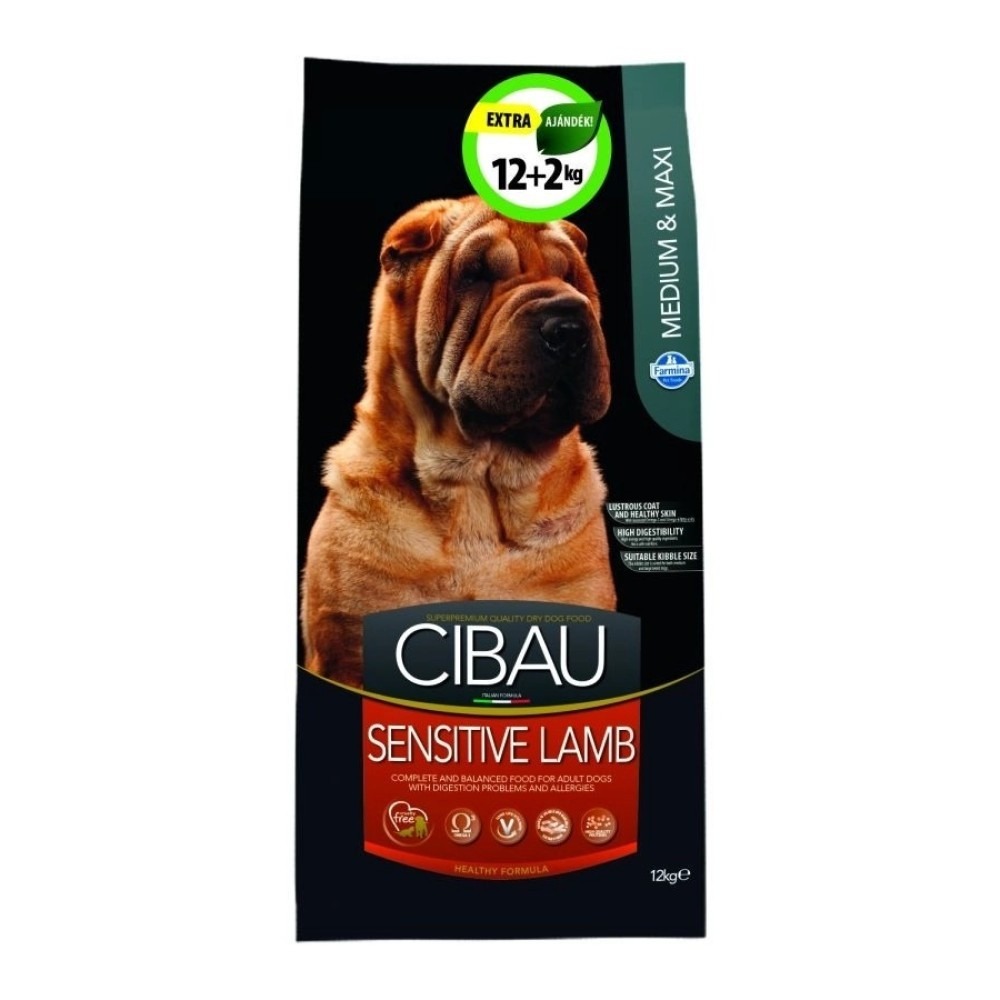 Cibau Sensitive Lamb Medium/Maxi 12+2kg Promo