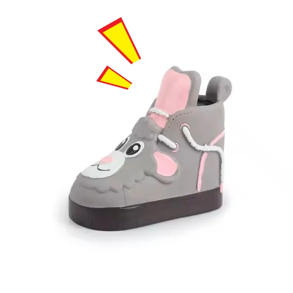 Csipogó gumi rágócipő kutyáknak bárány mintával