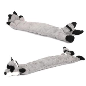 Csipogó hosszúkás plüss játék kutyáknak 70cm-Lusta állatok - Mosómedve