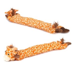 Csipogó hosszúkás plüss játék kutyáknak 70cm-Lusta állatok - Zsiráf