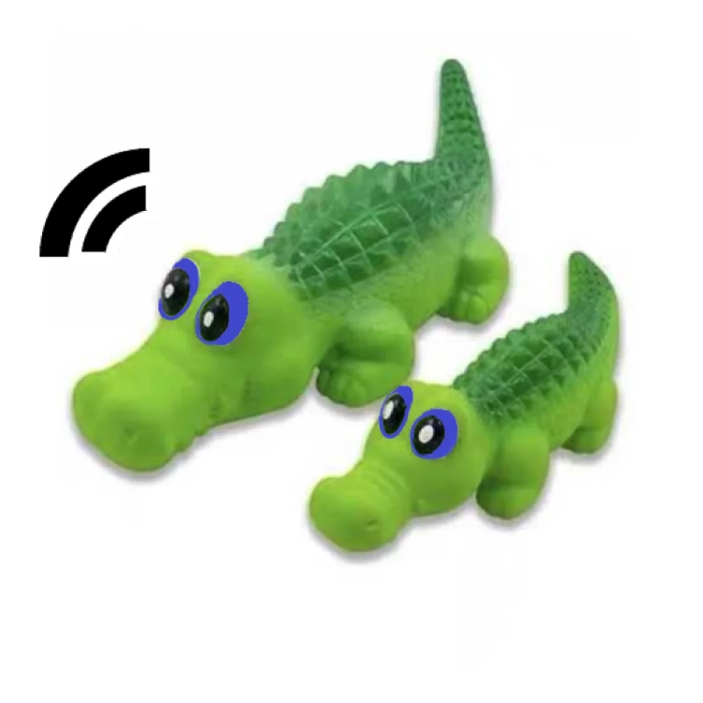 Csipogós gumi korokodil kutyáknak