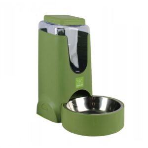 Kisállat automata etető rozsdamentes acél tállal -3