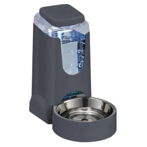 Kisállat automata itató rozsdamentes acéll tállal-3