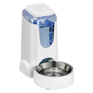 Kisállat automata itató rozsdamentes acéll tállal-3