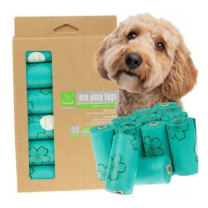 Nunbell Ökológiai lebomló ürülékzsákok virág mintával