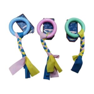 Rágókarika húzókötéllel kiskutyáknak-21x8cm