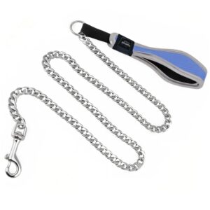 Kutya Kiképző Láncos Póráz-3.5mm - Piros