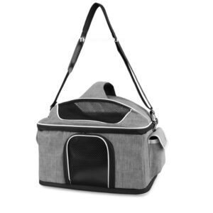Összecsukható kisállat utazó táska oldalzsebekkel - 40x28cm