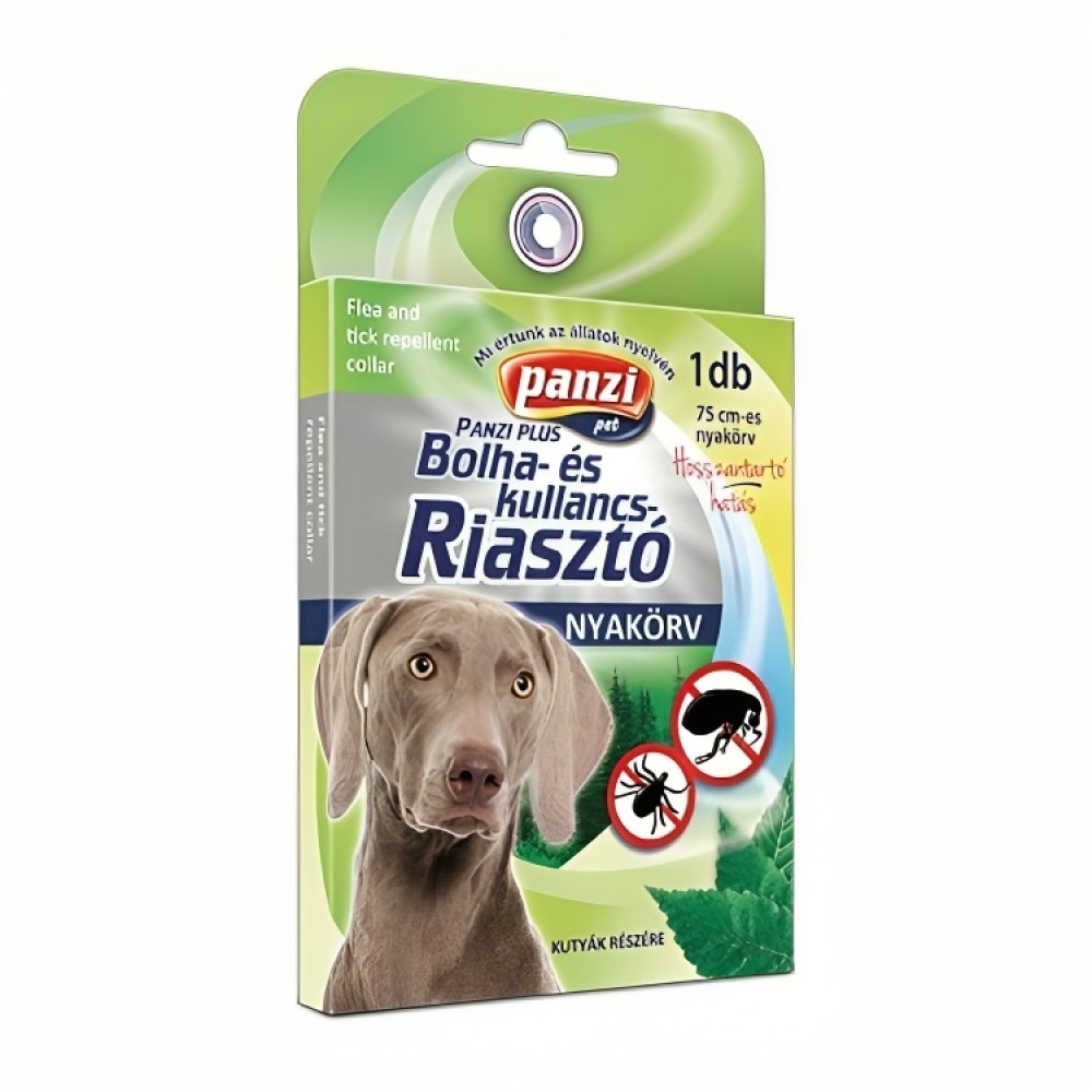 Panzi bolha- és kullancsriasztó kutyanyakörv 75cm