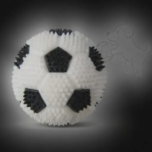 Világító tüskés focilabda kutyáknak - 6