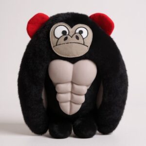 Csipogó plüss gorilla kutyajáték