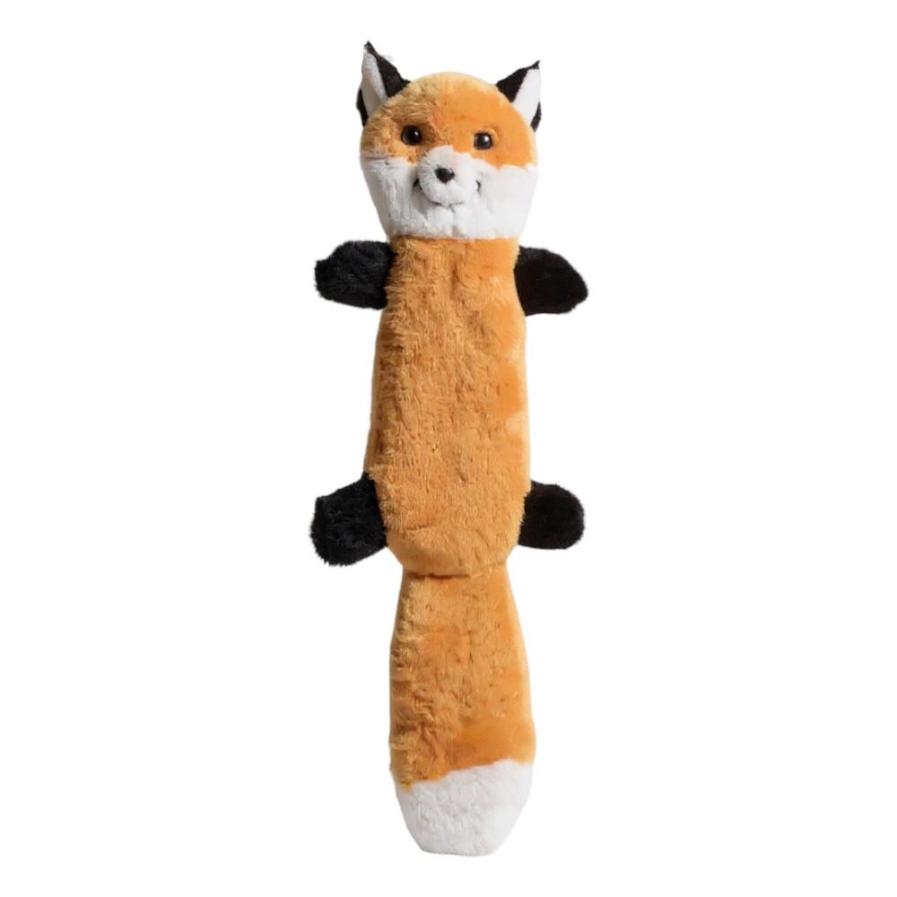 Csipogó plüss róka kutyajáték zörgőpapírral - 46cm