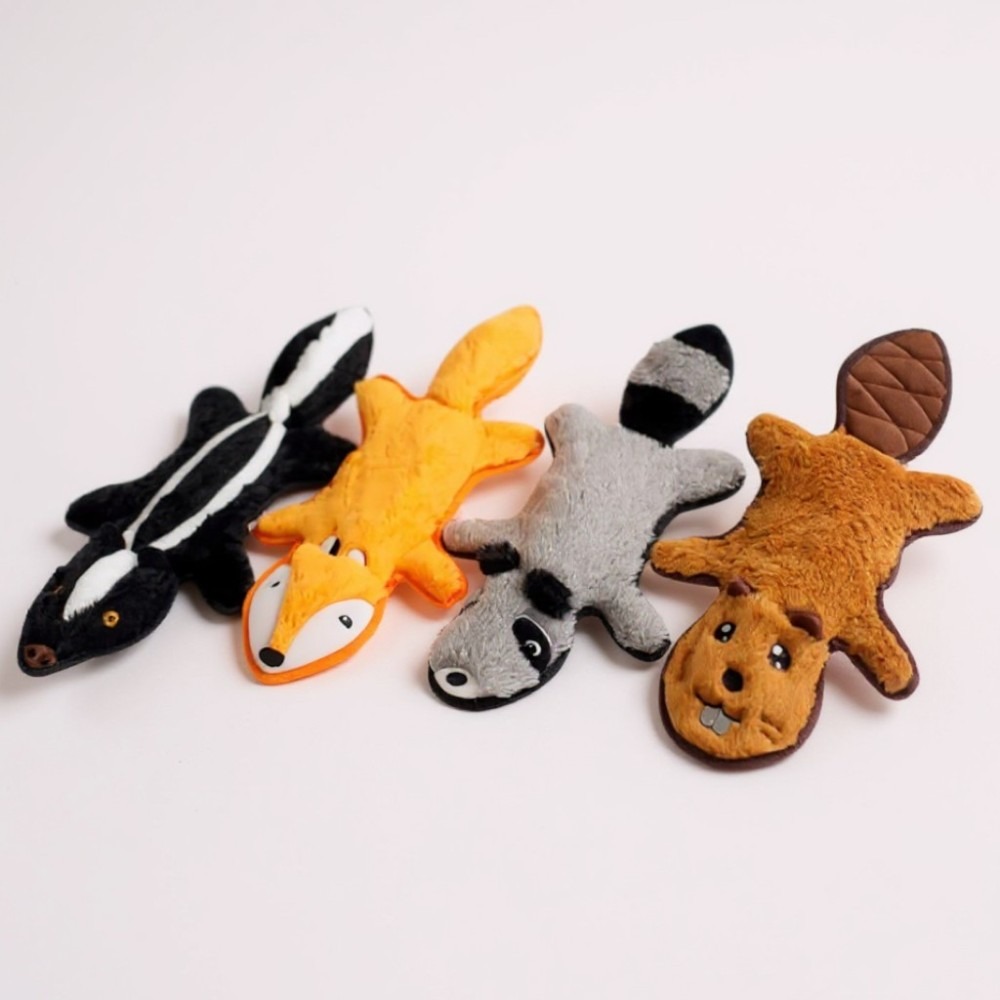 Csipogó zörgő papíros plüss állatkák kutyáknak - Róka