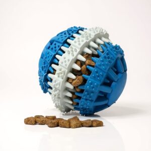 Vaníliás fogtisztító dental labda kutyáknak - 6cm - Türkizkék