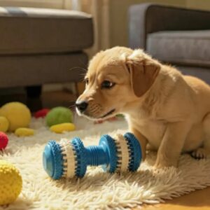 Vaníliás fogtisztító rágójáték kutyáknak - Súlyzó - Kék