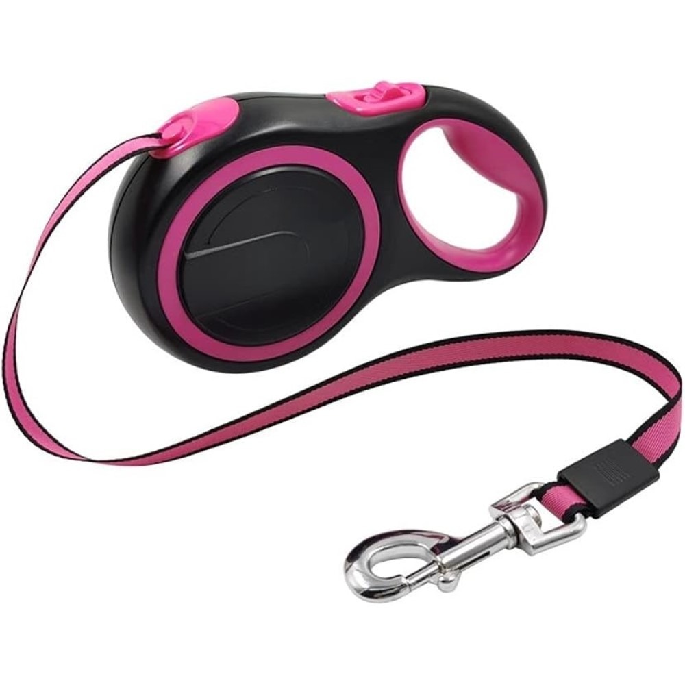 Nunbell kutya automata póráz több színben M -5m - Rózsaszín