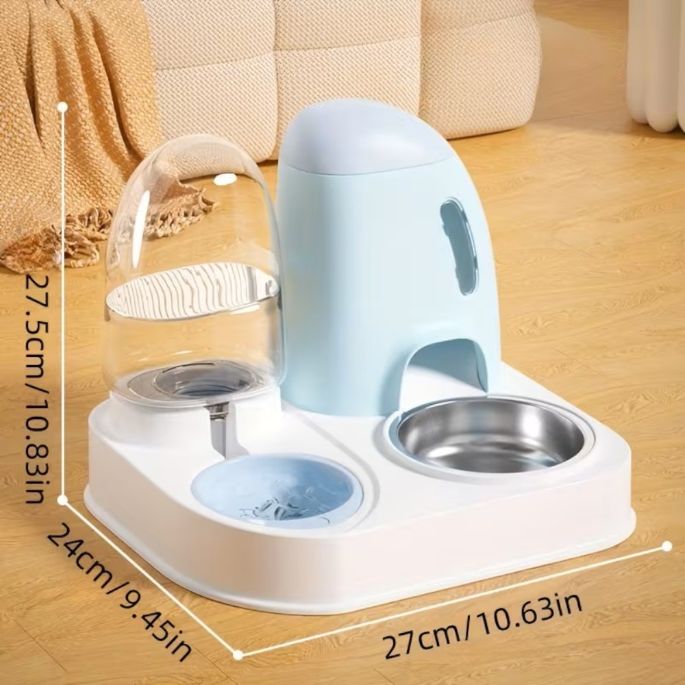 2az1-ben kisállat automata etető és itató több színben 1L/1