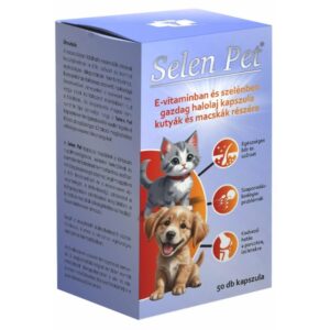 Selen Pet Halolaj Kapszula Kutyák és Macskák Számára – 50 db