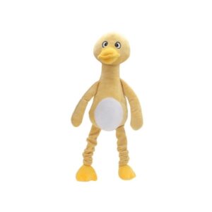 Rajzfilmes plüss kacsa rugós lábakkal