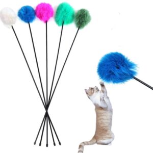 Macska játékpálca -Plüss gombóc