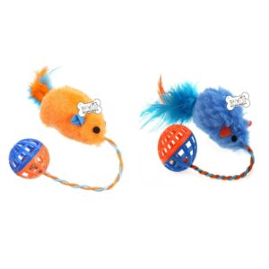 Nunbell cica csörgő labda plüss húzóegérrel